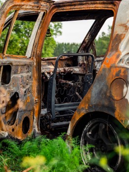 Car Wreck Rust Burnt