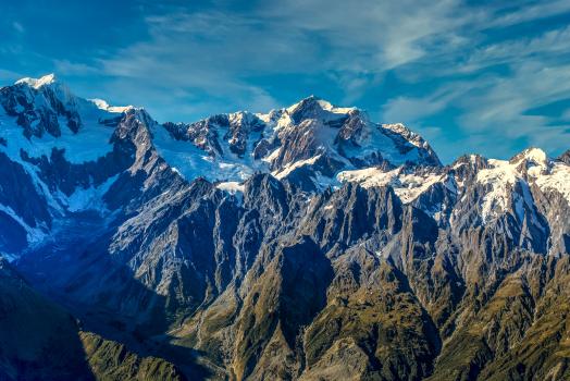 Dramatic slopes of the Southern Alps