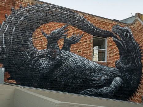 Lizard street mural