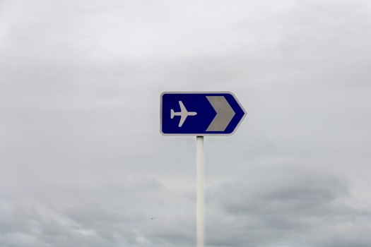 Sign airport