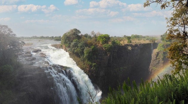 Victoria Falls on the Zambezi river