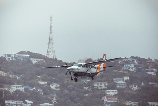 Private flight in Wellington
