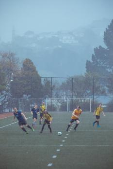 Football match in rain - Sports Zone sunday league