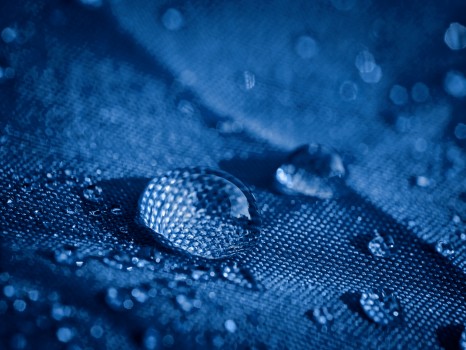 Blue Water Drop Bubble Magnification