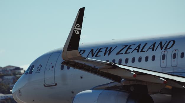 AIR NZ jet's winglets detail