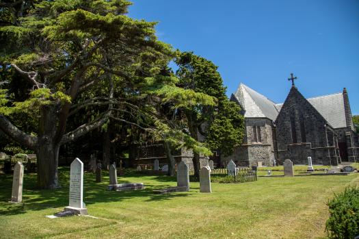 Old church and cemetery