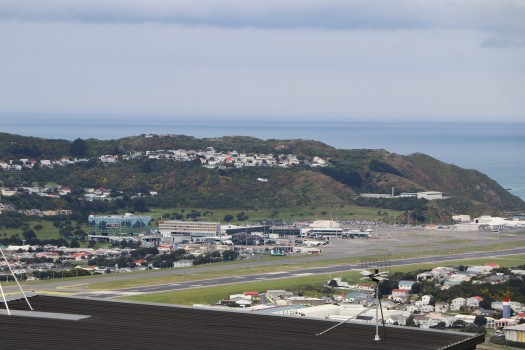 Wellington airport from rooftop