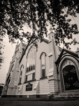 Historic Wooden Church Monotone