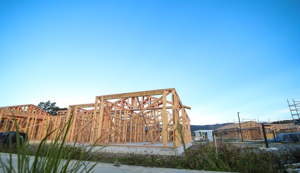 Structures being constructed from wood