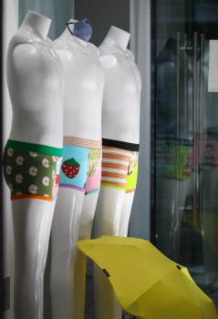 Mannequins with mask and boxers