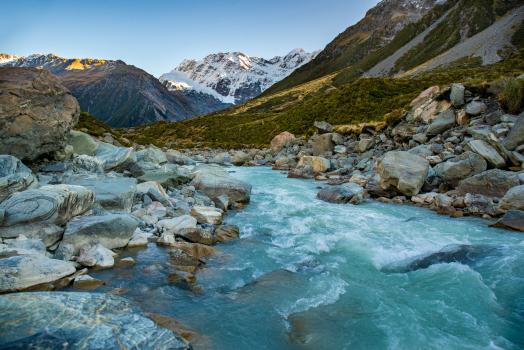 Hooker valley river colour
