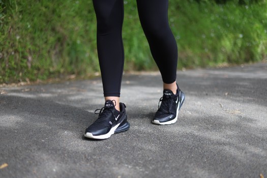 Female leggings and shoes