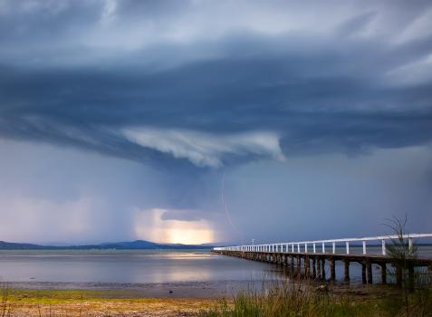 Long Jetty storm front