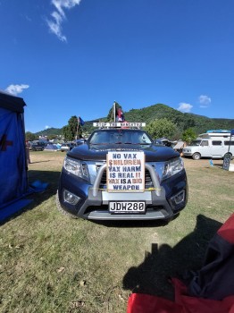 Convoy 2022 Picton Protest Sign Ute