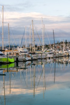 Yachts and reflections_