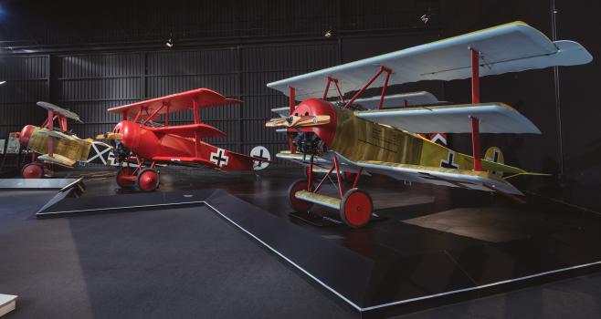 Omaka Aviation Heritage Centre red biplanes