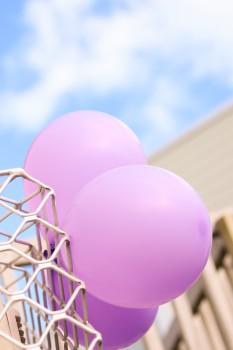 Pink balloons, Relay for Life 2022