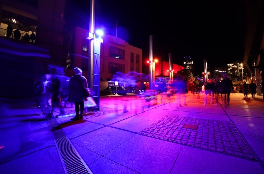 Long exposure in purple light, Matariki 2022