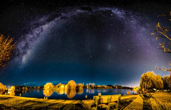 Henley Lake under the stars and milky way
