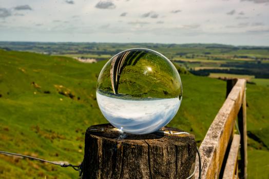 Stormy Point  vista through a crystal ball