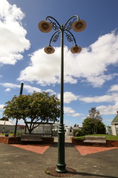 Four branch street light post
