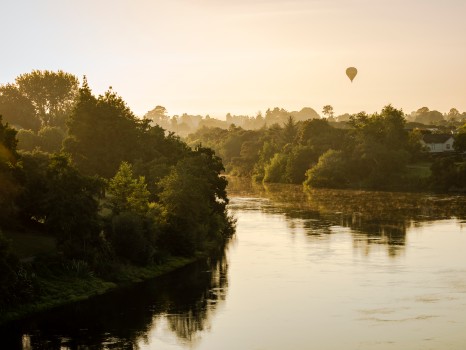 Hot Air Balloon Waikato River Hamilton