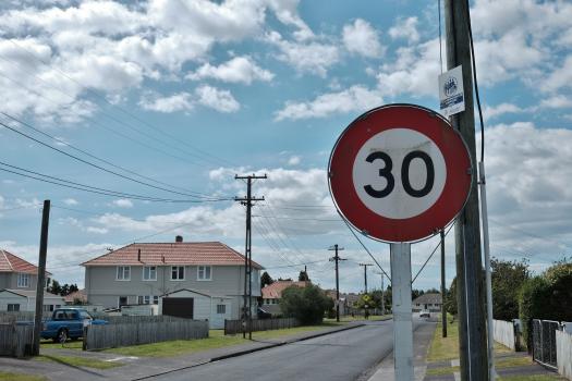 Speed limit in a state house neighbourhood