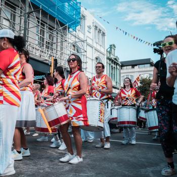 Drum players parade at Cuba Dupa 2021