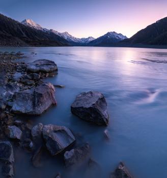 Dawn  Tasman Lake