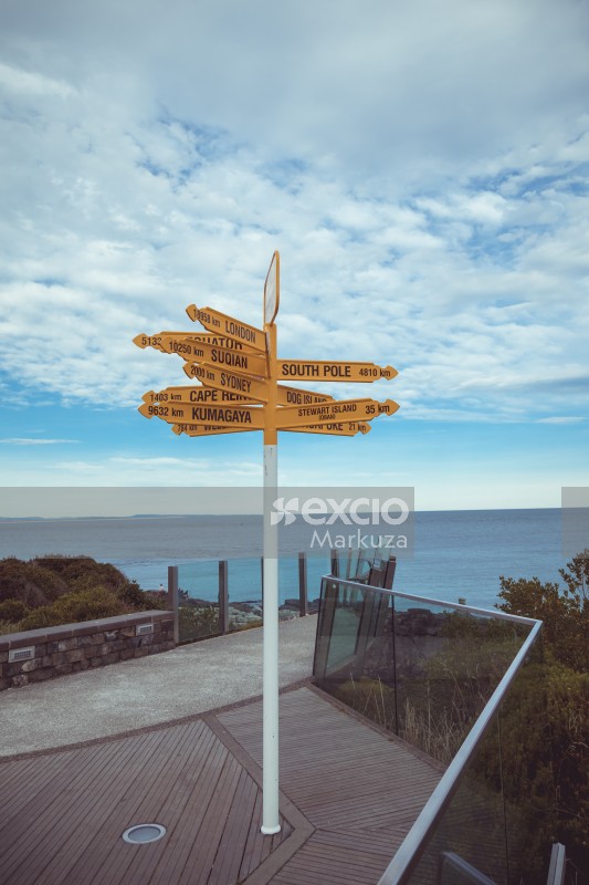 Stirling Point direction sign