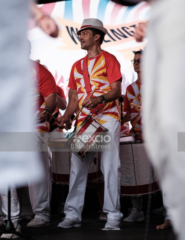 Drum performance at Cuba Dupa 2021 bokeh