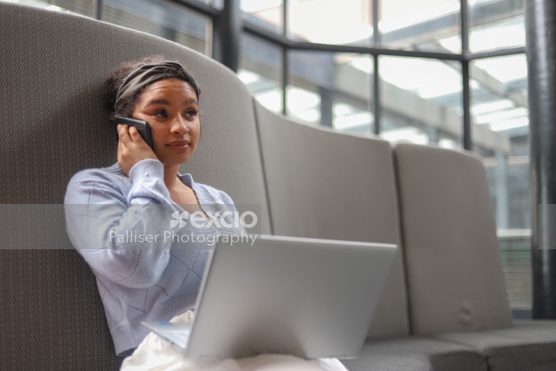 Young lady in an office space
