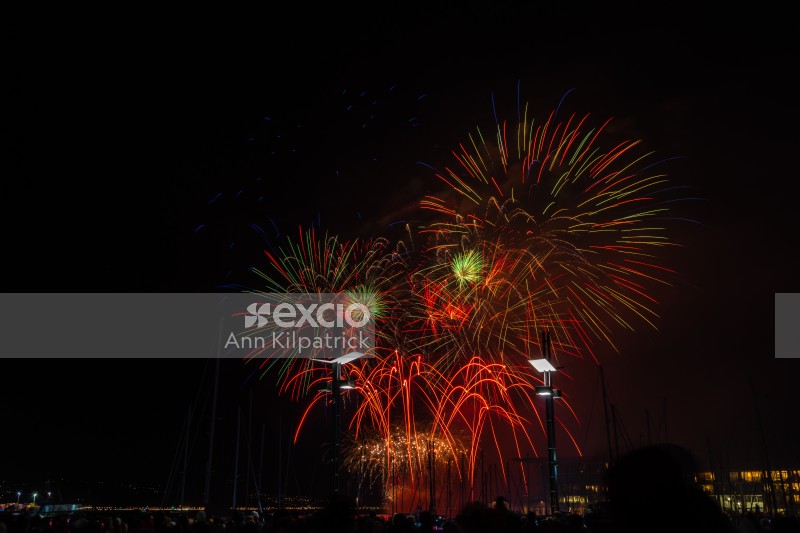 Fireworks over the harbour for Matariki