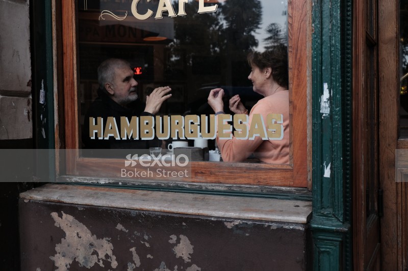 Buenos Aires cafe window