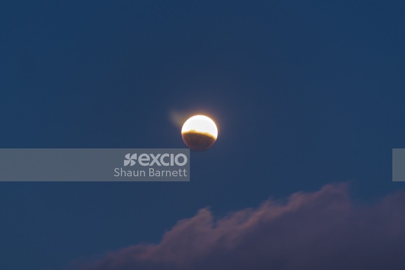 Blood orange micro-moon eclipse
