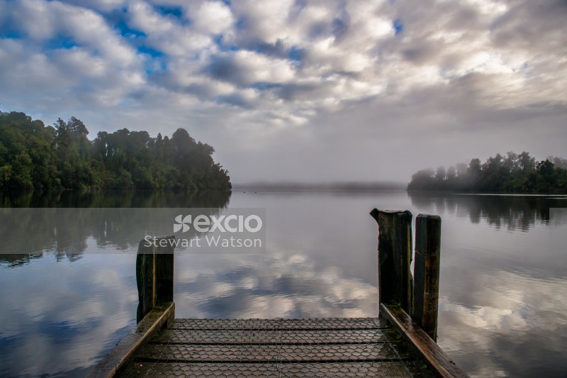 Jetty under Mapourika cloud