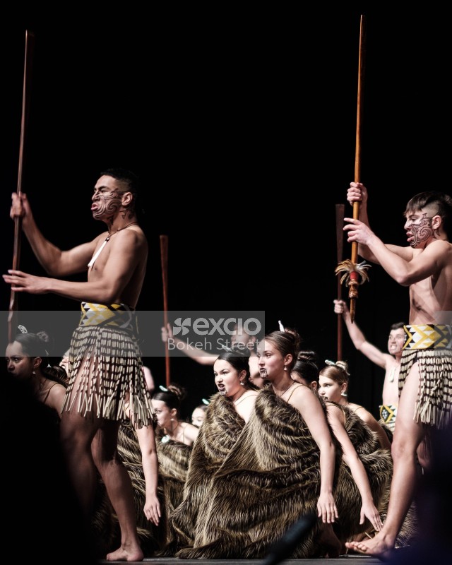College group performing Kapa Haka