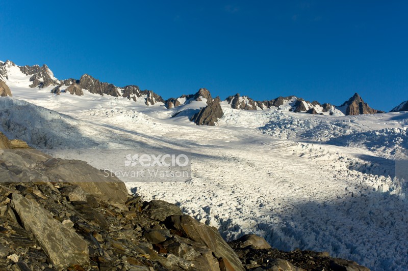 Sunny day on the glacier