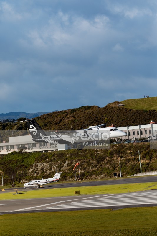 Hillside airport AIR NZ Landing
