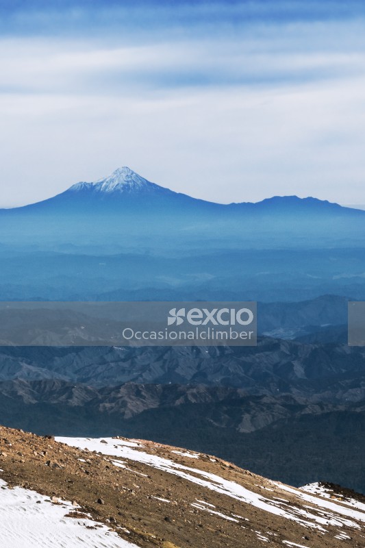 Mount Taranaki, viewed from Tukino Peak