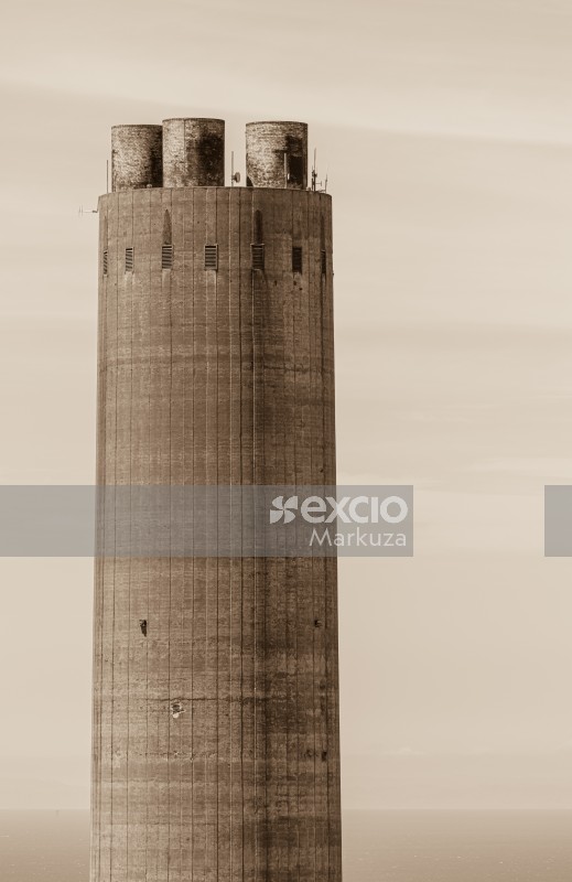 Sepia concrete tower