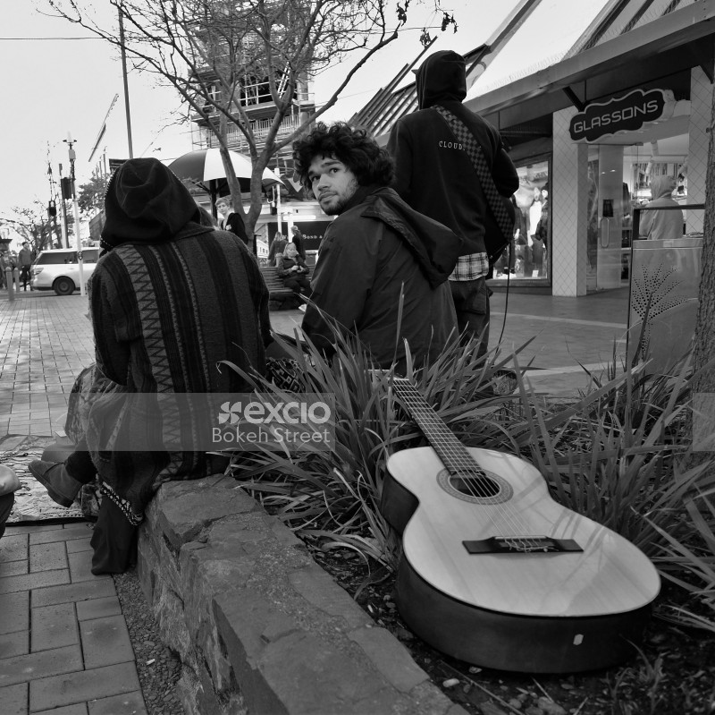 Guitar street scene