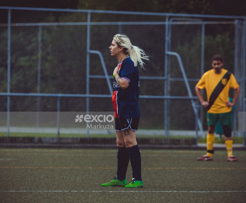 Female player on the field - Sports Zone sunday league