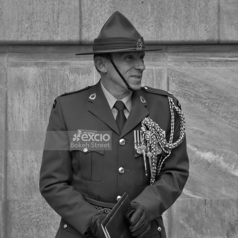 New Zealand military personnel monochrome