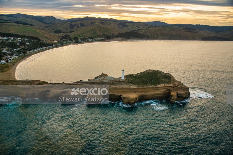 Castlepoint coast from the air