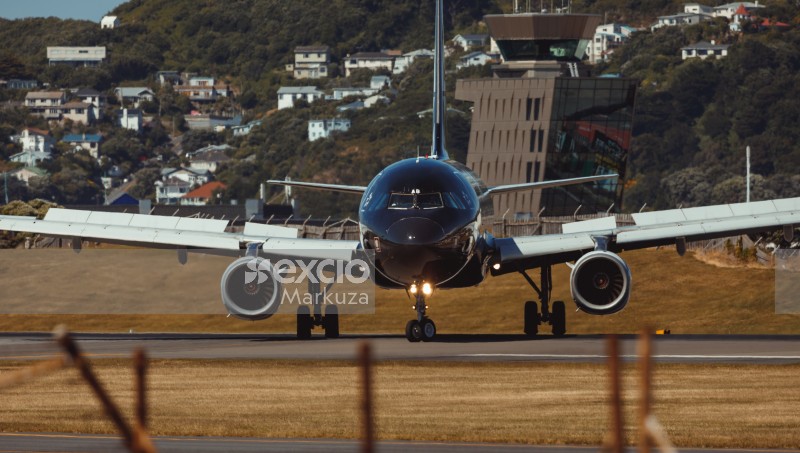 AIR New Zealand jet front face