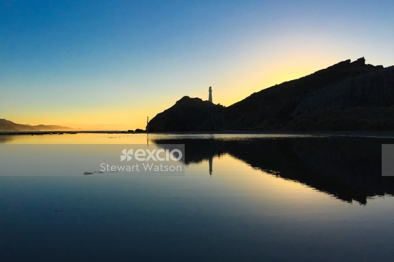 Castlepoint silhouette at dawn 