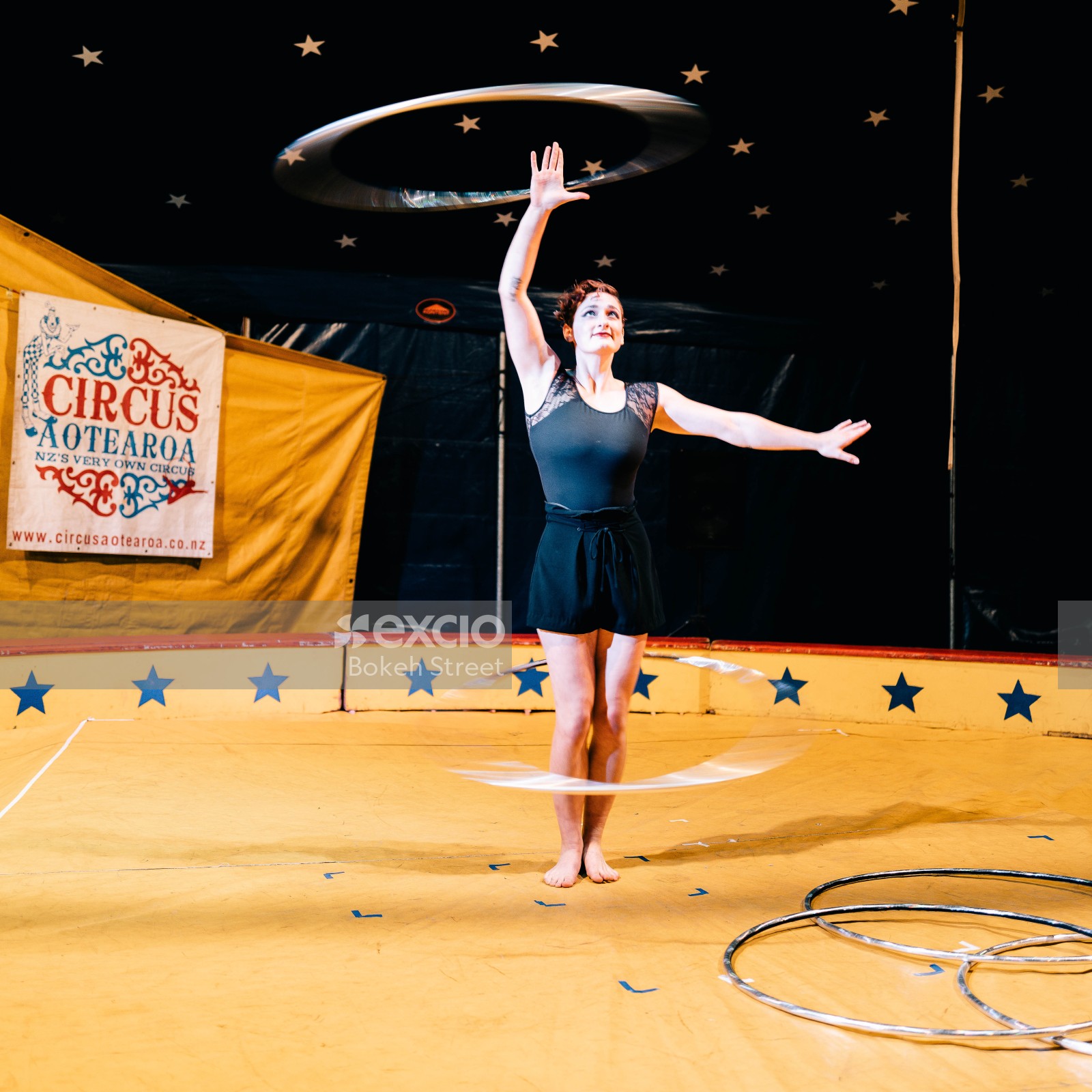 Female acrobat at Circus Aotearoa