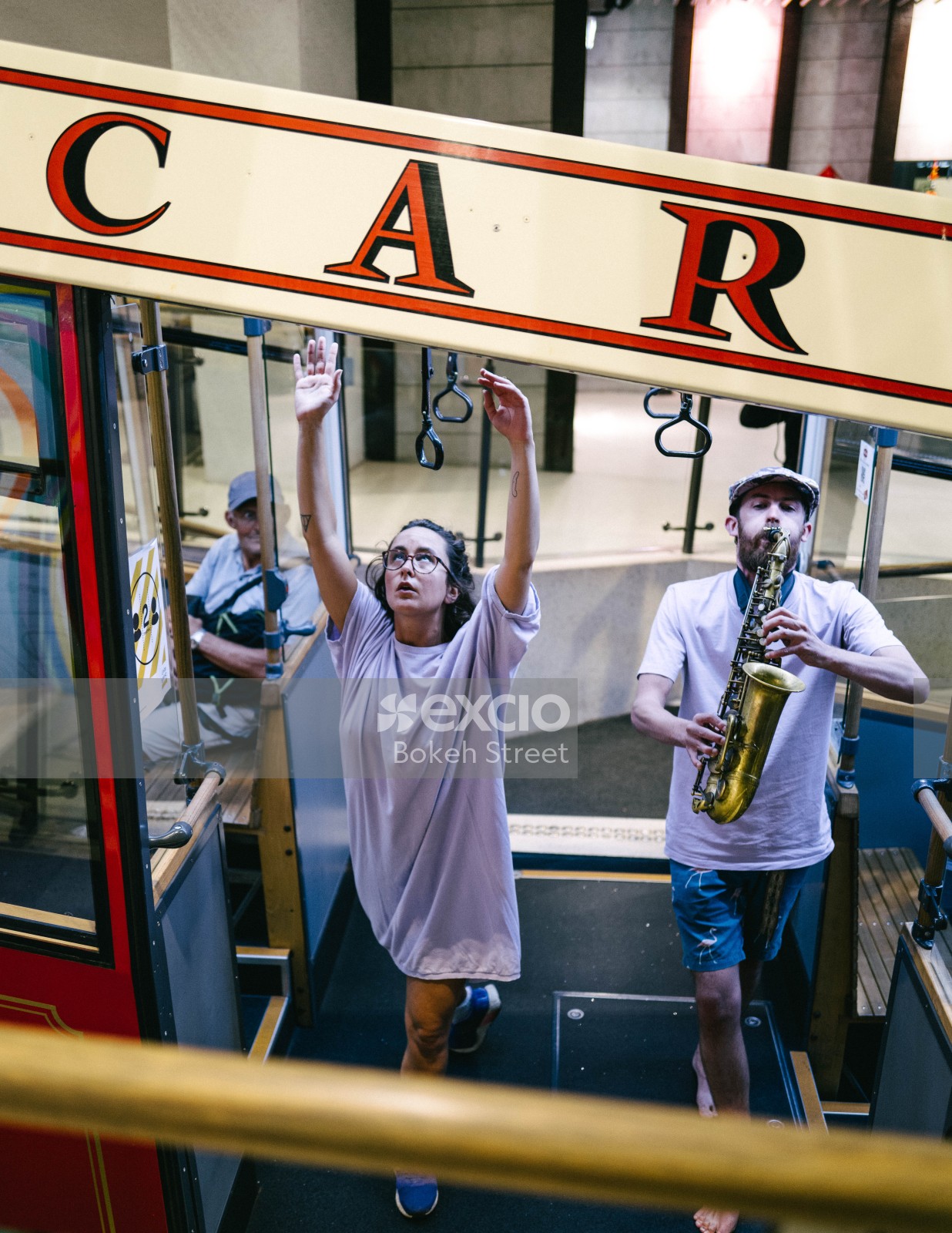 Performers on Wellington Cable Car
