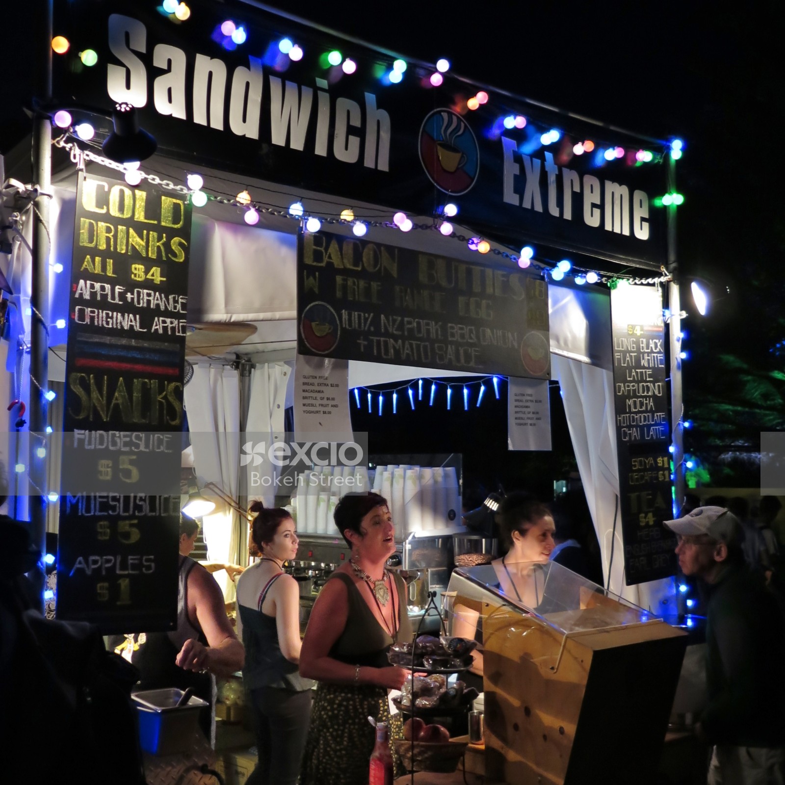 A food shop in WOMAD music and dance event